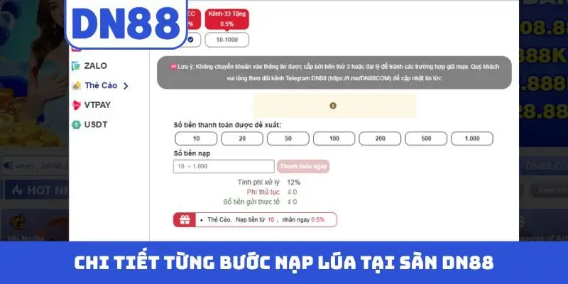 Nạp Tiền DN88 | Hướng Dẫn Quy Trình Giao Dịch Đúng Chuẩn 2026