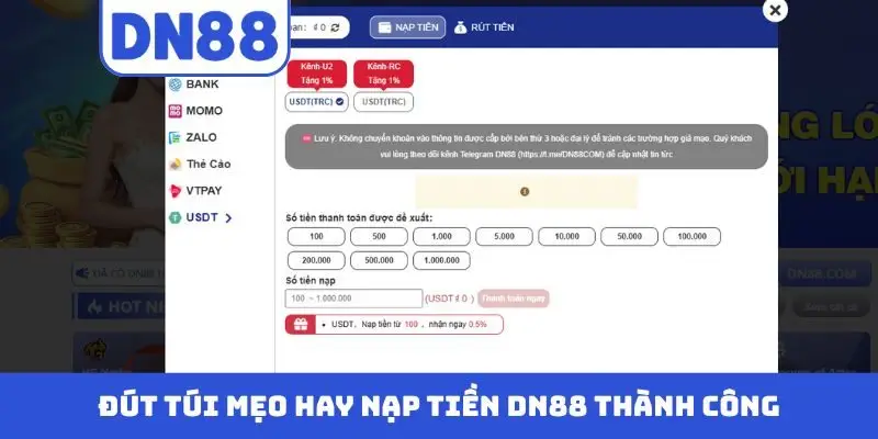 Nạp Tiền DN88 | Hướng Dẫn Quy Trình Giao Dịch Đúng Chuẩn 2026