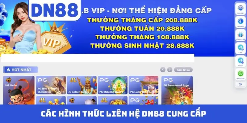 Liên Hệ DN88 - Cung Cấp Nhiều Phương Thức Hỗ Trợ Tiện Lợi