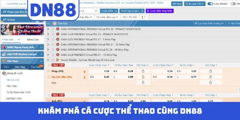 Thể Thao DN88 - Cá Cược Đẳng Cấp Cùng Nhà Cái Uy Tín