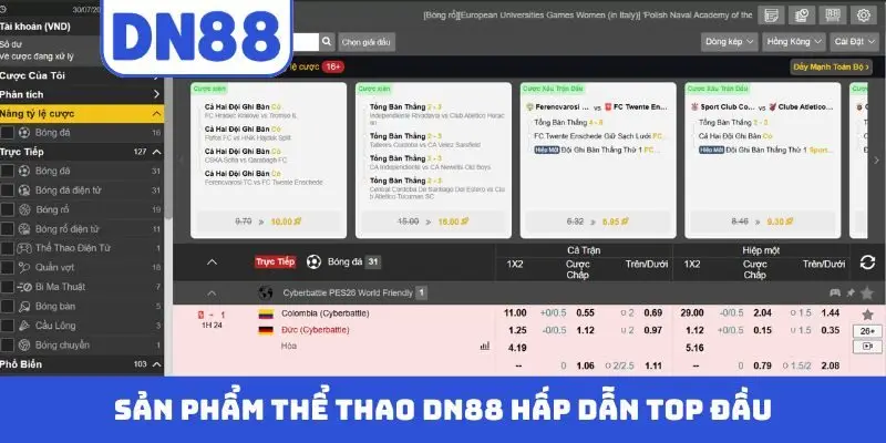 Thể Thao DN88 - Cá Cược Đẳng Cấp Cùng Nhà Cái Uy Tín